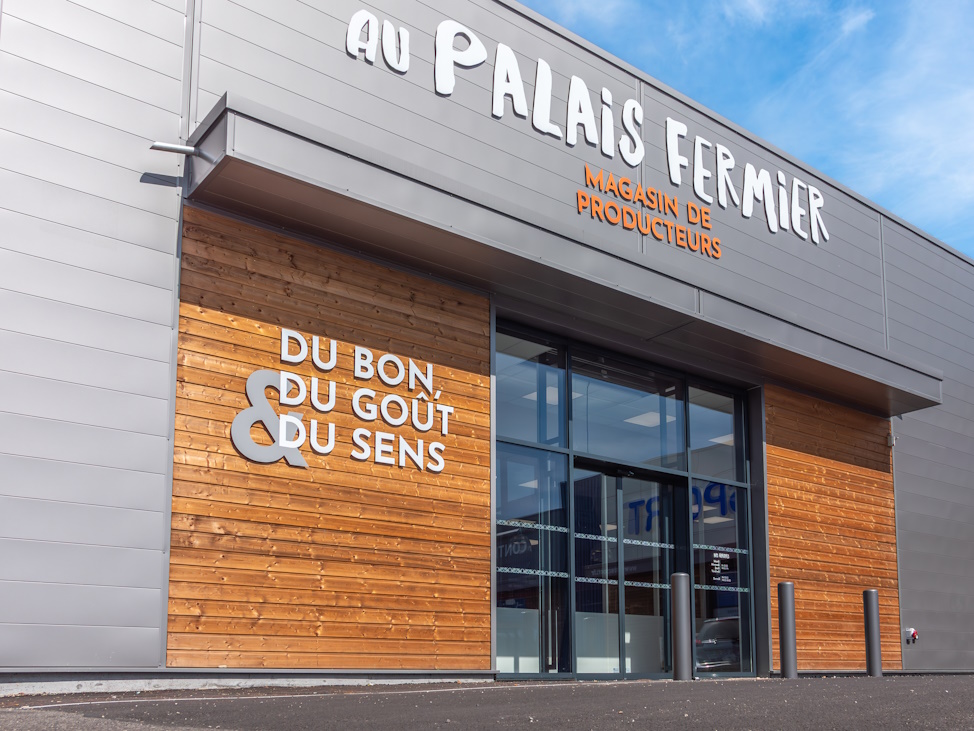 Au palais fermier Devanture du magasin de producteurs au palais fermier