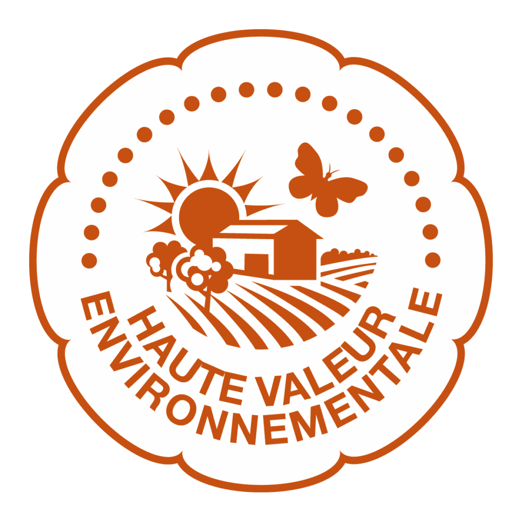 HVE Logo ocre HVE (=haute valeur environnementale)